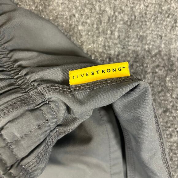 Nike‎ Dri-Fit Live Strong Track Pants Mens Size M Gray Cuff Drawstring Wide Leg - Picture 6 of 11